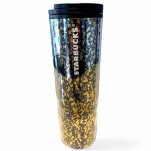 Starbucks Limited Edition 2019 Black Gold Foil Cup Tumbler Tall 16oz Sealed NWOT